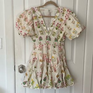 NWT Hemant and Nandita Miyu Linen Short Dress